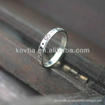 Venta al por mayor 925 anillos de plata esterlina encantos